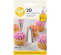 Wilton Decorating Tip, Set de Douilles à Pâtisserie, #2D Drop Flower