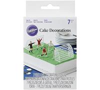 Wilton Décoration de Gâteau Terrain de Football, 2 Buts et 5 Joueurs, Topper Amusant pour Fans de Football - Set/7