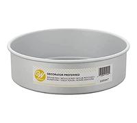 Wilton Decorator Preferred Deep Round Cake Pan, Moule à gâteau, 25 x 7,5 cm | Moule à Gâteau Rond en Aluminium, Pour Gâteaux à Étages et Pièces Montées, Répartition Uniforme de la Chaleur