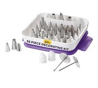 Wilton Douilles à Pâtisserie Coffret Complet Set/55, Douilles Professionnelle Métallique Buse de Glaçage Réutilisable pour la Décoration de Gateaux, Muffins et de Cupcakes