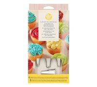 Wilton Kit de Décoration Cupcakes: 12 Pièces Avec 4 Douilles (1M, 2A, 2D, 4B) Et 8 Poches À Douilles Jetables, Idéal Pour Gâteaux Et Pâtisserie Créative - Set/12