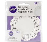 Wilton Lot de 30 napperons anti-graisse, blanc, 10,2 cm, 2104-90204