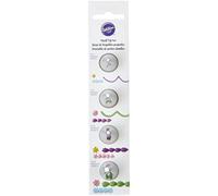 Wilton Lot de petites douilles Rondes et petites douilles Étoiles, 4 Pièces