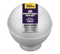 Wilton Moule à Gâteau Basket-Ball 3D, Moule en Aluminium pour Décorations de Fête de Basket Anniversaires Enfant - 30 x 20 x 7,5 cm