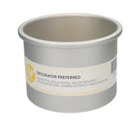 Wilton Moule Rond Extra Profond - Moule à Gâteau pour Cake Haut Moule à Tarte à Bords Très Hauts - Ø 12,5 x 10 cm, Argenté