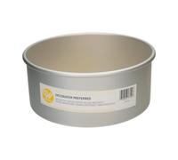 Wilton Moule Rond Extra Profond - Moule à Gâteau pour Cake Haut Moule à Tarte à Bords Très Hauts - Ø 22,5 x 10 cm, Argenté