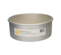Wilton Moule Rond Extra Profond - Moule à Gâteau pour Cake Haut Moule à Tarte à Bords Très Hauts - Ø 25 x 10 cm, Argenté