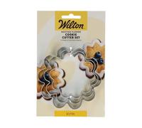 Wilton Nesting Cookie Cutter Set, Emporte-Pièces, Flower, Set,/3 | Emporte-pièce pour Biscuits, Sablés, Pâte, Fondant, Pâte d'Amande et bien plus encore