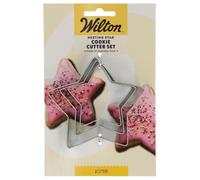 Wilton Nesting Cookie Cutter Star: Emporte-pièces en Acier Inoxydable pour Biscuits, Cookies et Décorations en Fondant, Lave-Vaisselle - Set/3