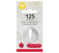 Wilton Douille Patisserie #125 en Acier Inoxydable pour Poche à Douille - Outil de Décoration pour Gâteaux, Biscuits, Muffins, Churros - Réutilisable et Compatible Lave-Vaisselle - #125 Fleurs