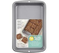 Wilton Recipe Right Cookie Brownie Pan, Moule à Gâteau, 27,5 x 17,5 cm | Moule à Brownies Rectangulaire, Moule pour Brownies Rectangulaires Parfaits, Carrés aux Biscuits et Gâteaux sur Plaque