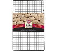 Wilton Recipe Right Non-Stick Cooling Grid, 40x25 cm | Grille de Refroidissement Antiadhésive pour Gâteaux, Muffins, Biscuits et Pâtisseries, Démoulage et Nettoyage Faciles