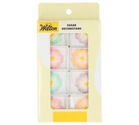 Wilton Sugar Decorations Ombre Dahlias Set/8: Décors Sucrés Dahlias Ombrés, Parfait pour Décorer Cupcakes, Biscuits et Gâteaux, Decoration comestible gateau