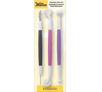 Wilton Ustensiles de Base Pâte à Sucre Set/3, Outil de Modélisation de Gâteaux Fondants, Outil de Cuisson de Sculpture - Set/3