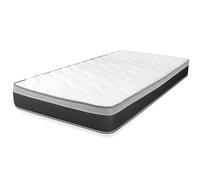 WIN REST Young Foam Matelas 90 x 190 cm pour lit Simple Standard, fermeté Moyenne, Hauteur 20 cm, Viscogel, Noyau en Mousse Haute densité, Mousse profilée, Anti-acariens et hypoallergénique, Young