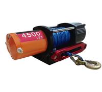 Winches électriques, capacité de traction de 4500 lbs,sans fil et filaire, câble en nylon de 4500 lbs