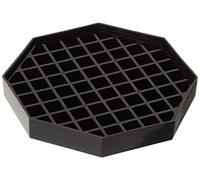 Winco DT-60 Lot de 4 plateaux d'égouttement, 15,2 x 15,2 cm, noir, taille M