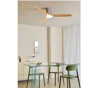 WIND CALM CUSTOM WOVEN - Ventilateur de plafond silencieux 40W Ø132 cm en bois 100 % avec lumière LED -