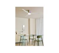WIND CALM CUSTOM WOVEN - Ventilateur de plafond silencieux 40W Ø132 cm en bois 100 % avec lumière LED -