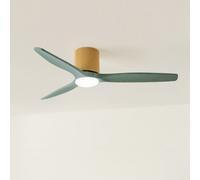 WIND CALM CUSTOM WOVEN - Ventilateur De Plafond Silencieux 40W Ø132 Cm En Bois 100 % Avec Lumière LED Télécommande