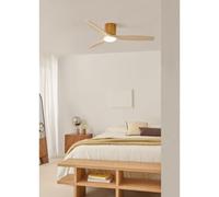 WIND CALM CUSTOM WOVEN - Ventilateur De Plafond Silencieux 40W Ø132 Cm En Bois 100 % Avec Lumière LED Télécommande