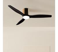 WIND CALM CUSTOM WOVEN - Ventilateur De Plafond Silencieux 40W Ø132 Cm En Bois 100 % Avec Lumière LED Télécommande
