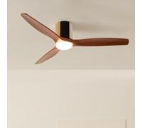 WIND CALM CUSTOM WOVEN - Ventilateur De Plafond Silencieux 40W Ø132 Cm En Bois 100 % Avec Lumière LED Télécommande