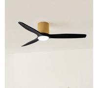 WIND CALM CUSTOM WOVEN - Ventilateur De Plafond Silencieux 40W Ø132 Cm En Bois 100 % Avec Lumière LED Télécommande