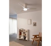 WIND CALM LINE - Ventilateur De Plafond 40W Silencieux Ø132 Cm 100% Bois Télécommande