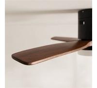 Ventilateur de plafond - Create - Avec lumière - Ø132cm - Noir / Effet bois foncé - WIFI + Télécommande