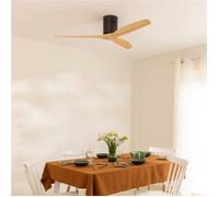 WIND CALM NATURAL WOOD - Ventilateur De Plafond 40W Silencieux 100% Bois Sans Lumière