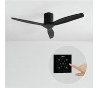 WIND CALM NATURAL WOOD M - Ventilateur de plafond 40W silencieux 100% bois sans eclaraige avec contrôleur mural