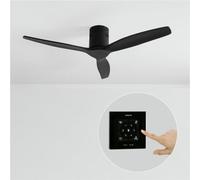 WIND CALM NATURAL WOOD M - Ventilateur de plafond 40W silencieux 100% bois sans eclaraige avec contrôleur mural