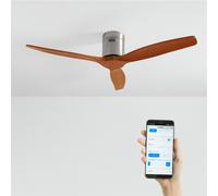 WIND CALM NATURAL WOOD - Ventilateur De Plafond 40W Silencieux 100% Bois Sans Lumière
