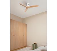 WIND CALM NATURAL WOOD - Ventilateur De Plafond 40W Silencieux 100% Bois Sans Lumière