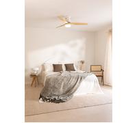 CREATE Ventilateur de plafond WIND CALM NATURAL WOOD - 40W silencieux 100% bois télécommande