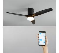 Ventilateur de plafond - Create - WIND CALM NATURAL WOOD - Silencieux - Bois - LED 18W
