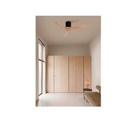 WIND CALM NATURAL WOOD - Ventilateur de plafond silencieux 40 W 100 % bois Ø 112 cm sans éclairage sans wifi