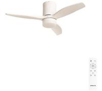 CREATE Ventilateur de plafond WIND CALM Silencieux 40W Ø112 cm Pales ABS Télécommande Blanc