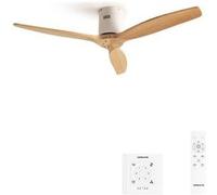 WIND CALM S - Ventilateur de plafond silencieux 40W avec pales techniques en ABS Ø112 sans eclaraige avec contrôleur mural