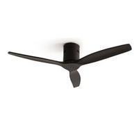 WIND CALM - Ventilateur de plafond 40W silencieux Ø132 cm 15W 100% Noir Noir G