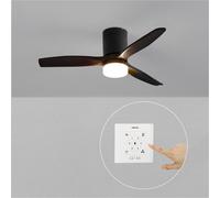 WIND CALM - Ventilateur De Plafond Silencieux 40W Avec Pales Techniques En ABS De Différentes Tailles Contrôleur Mural + Télécommande