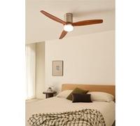 WIND CALM - Ventilateur de plafond silencieux 40W avec pales techniques en ABS de différentes tailles Nickel G