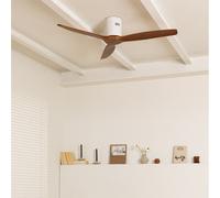 WIND CALM - Ventilateur De Plafond Silencieux 40W Avec Pales Techniques En ABS De Différentes Tailles Sans Lumière