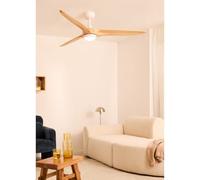 WIND CENTURY - Ventilateur De Plafond 40W Silencieux Ø152 Cm 100% Bois Télécommande