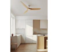 WIND CENTURY - Ventilateur De Plafond 40W Silencieux Ø152 Cm 100% Bois Sans Lumière
