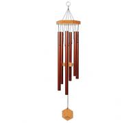 Wind Chimes pour Les Personnes Qui Aiment Leurs voisins, apaisant Metalcore Tons et Solide en Bambou Carillon, Jardin, ou Jardin. 29" Copper-Red