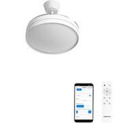 WIND CLEAR EDGE Ventilateur de plafond silencieux 40 W, Ø 107 cm, pales rétractables, avec éclairage LED et Wi-Fi