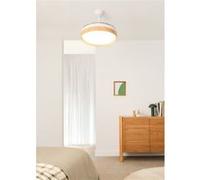 WIND CLEAR EDGE Ventilateur de plafond silencieux 40 W, Ø 107 cm, pales rétractables, avec éclairage LED, avec télécommande murale