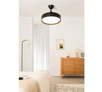 WIND CLEAR EDGE Ventilateur de plafond silencieux 40 W, Ø 107 cm, pales rétractables, avec éclairage LED et télécommande murale